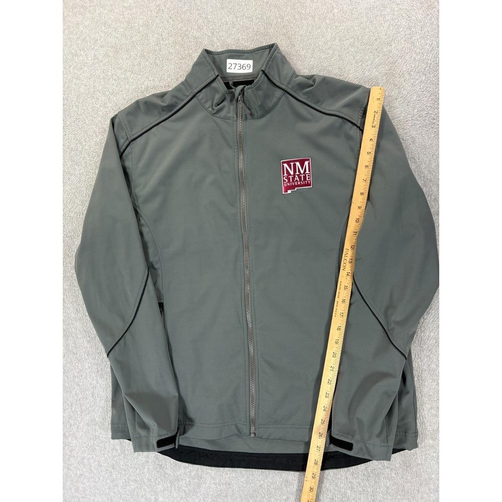 New Mexico State Aggies Stitched Logo Campus Jacket (Men's Large) Gray - Picture 5 of 12